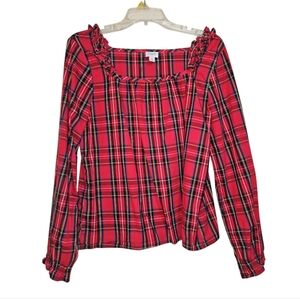 J.Crew Factory Re-Imagined Tartan Top